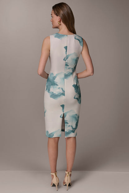 FLORAL MIDI SHEATH DRESS