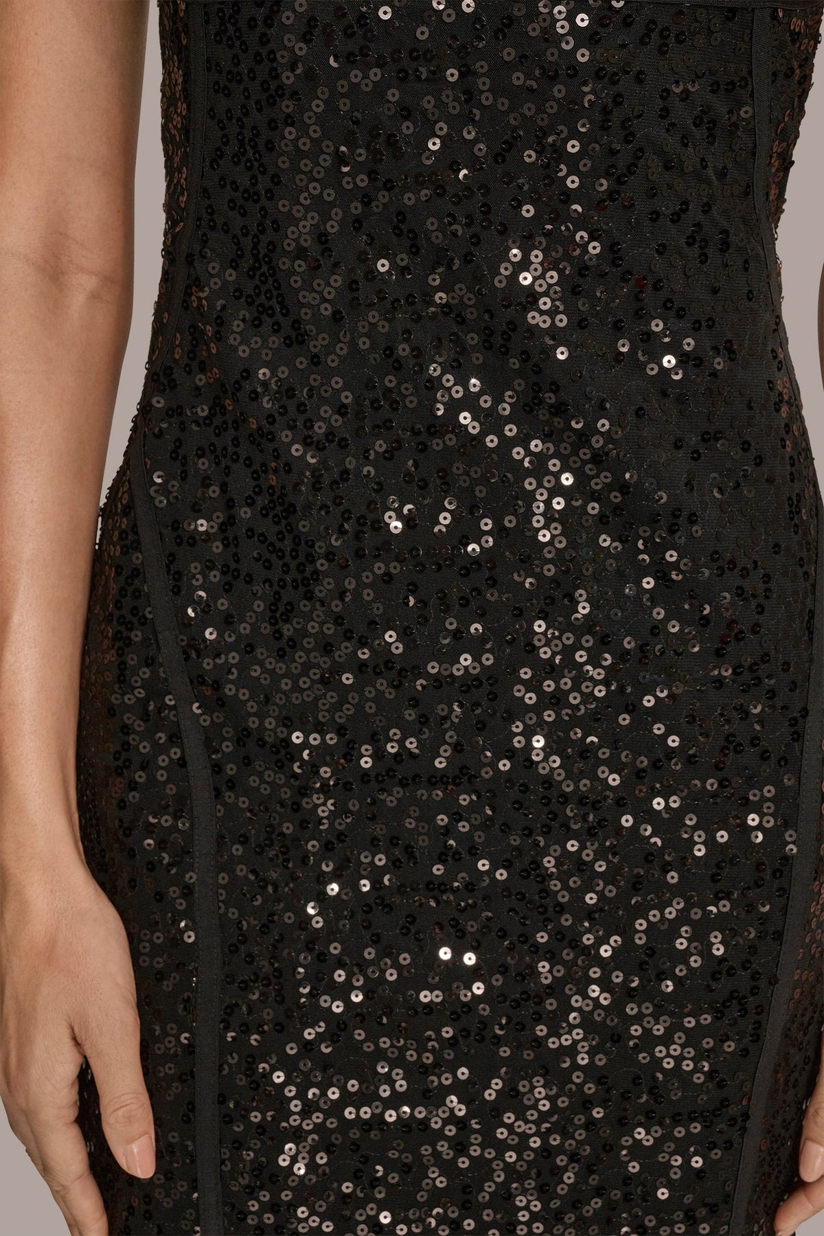 SEQUINED SEAM DRESS