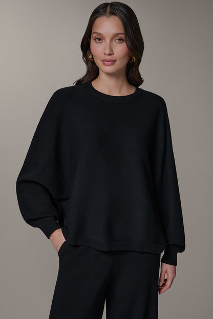 LONG DOLMAN SLEEVE SWEATER
