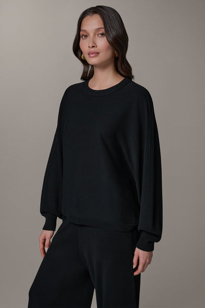 LONG DOLMAN SLEEVE SWEATER