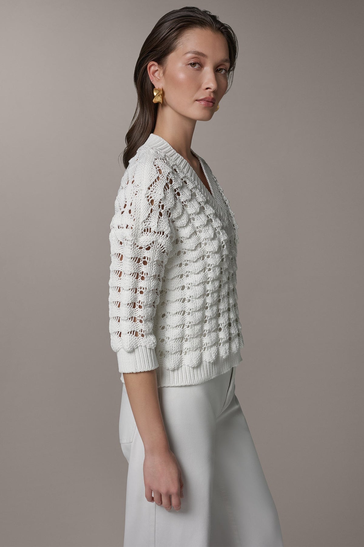 3/4 SLEEVE SWEATER
