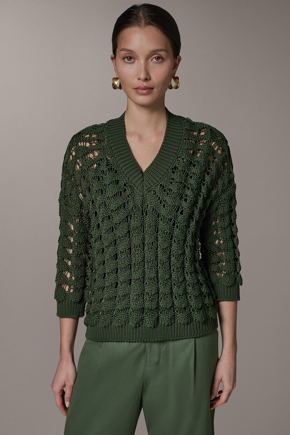 3/4 SLEEVE SWEATER