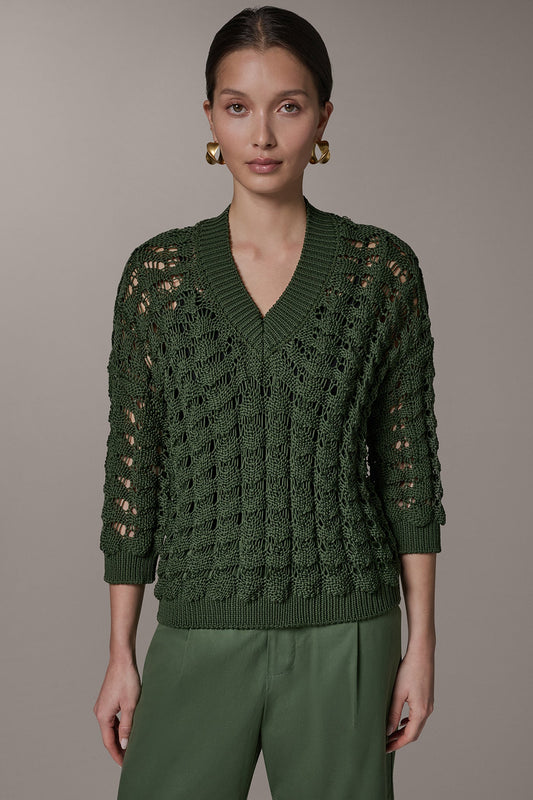 3/4 SLEEVE SWEATER