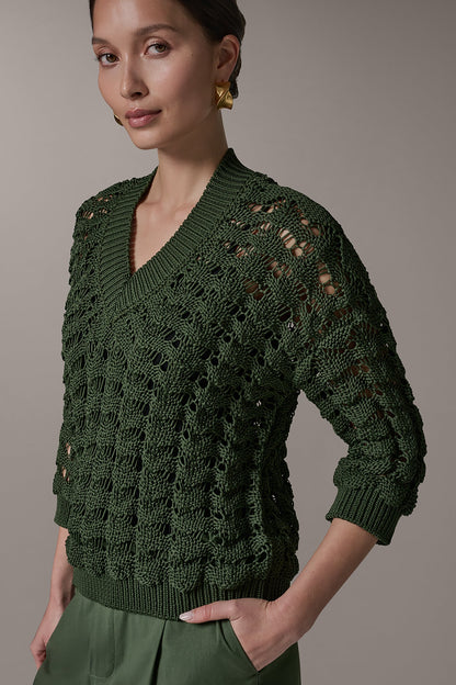 3/4 SLEEVE SWEATER
