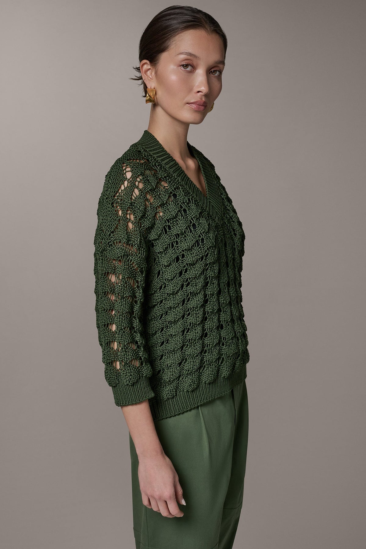 3/4 SLEEVE SWEATER