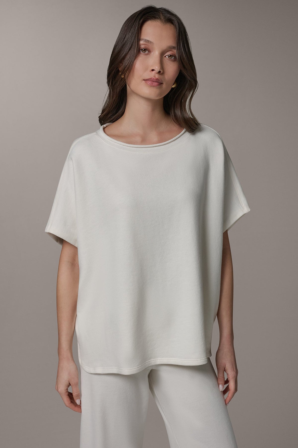 SHORT SLEEVE BOATNECK PULLOVER