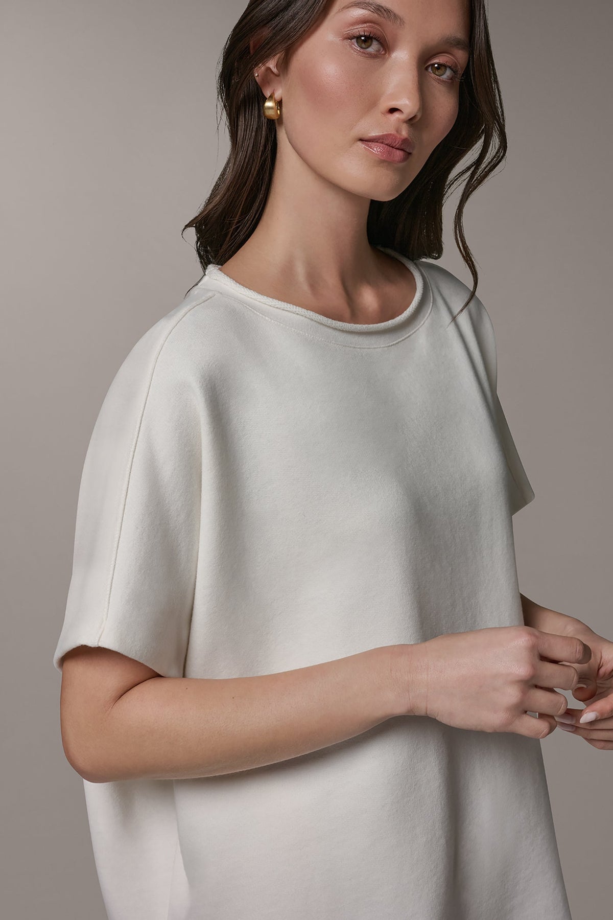 SHORT SLEEVE BOATNECK PULLOVER