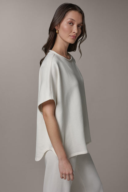 SHORT SLEEVE BOATNECK PULLOVER