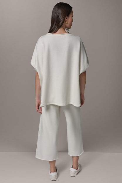 SHORT SLEEVE BOATNECK PULLOVER