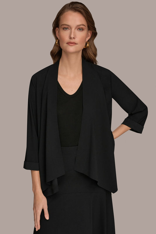 THE MODERN TRAVEL 3/4 SLEEVE SHAWL CARDIGAN JACKET