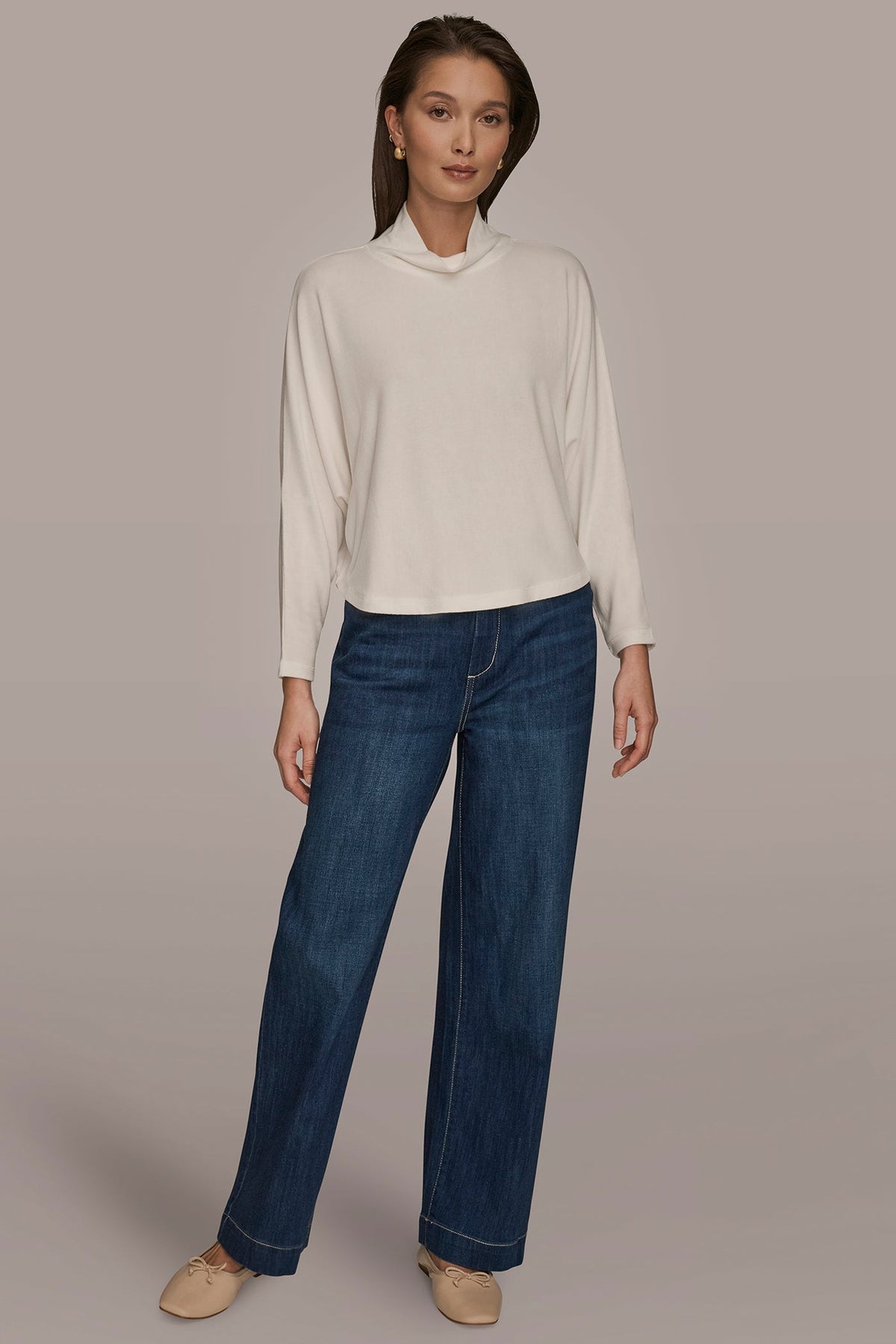 MOCK-NECK TOP