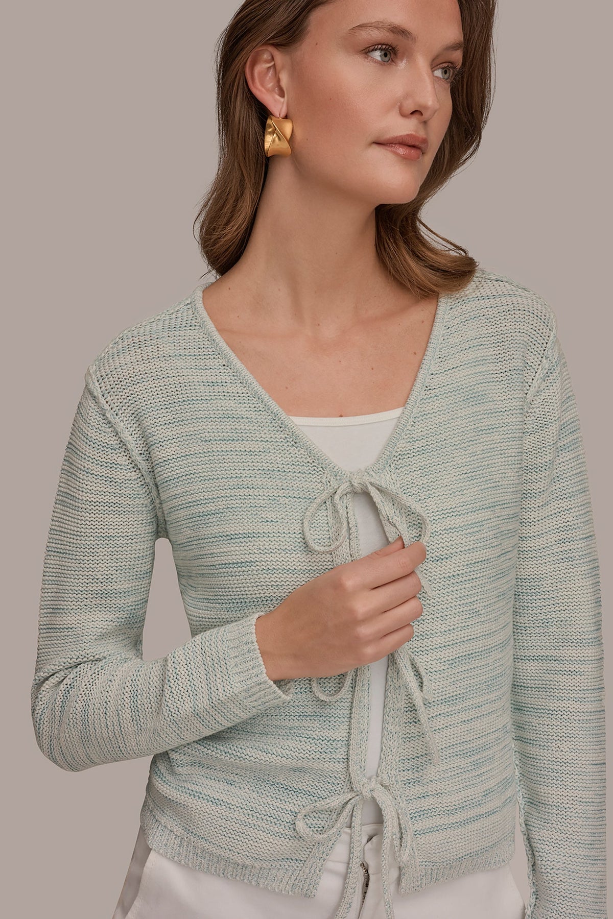 TIE-FRONT CARDIGAN