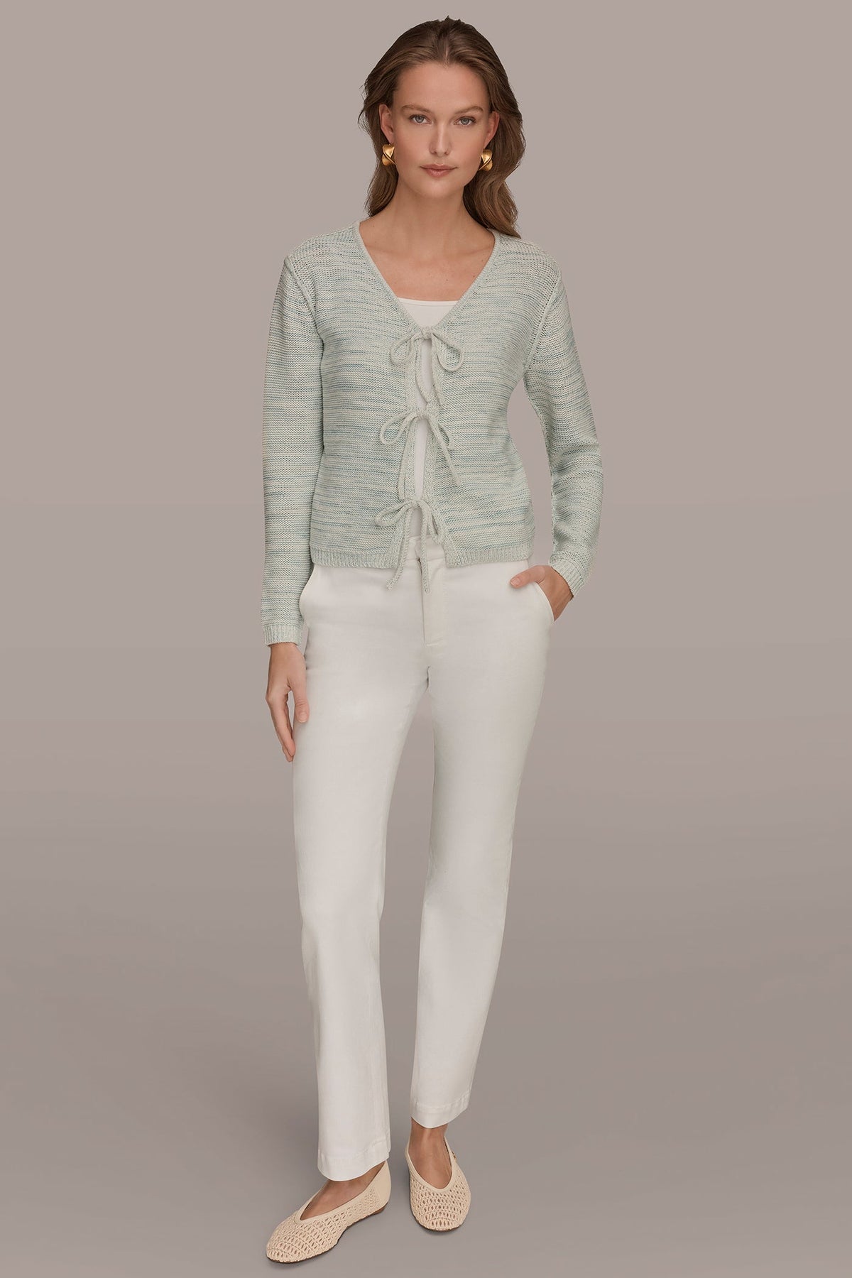 TIE-FRONT CARDIGAN