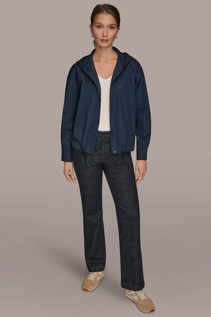 HOODED BUTTON-DOWN SHIRT