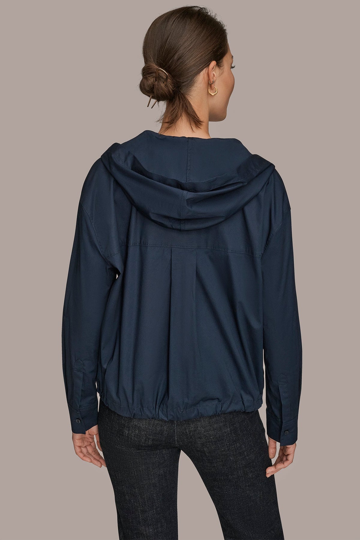 HOODED BUTTON-DOWN SHIRT