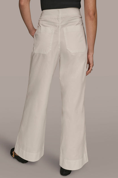 HIGH-RISE PINTUCKED WIDE-LEG TROUSER