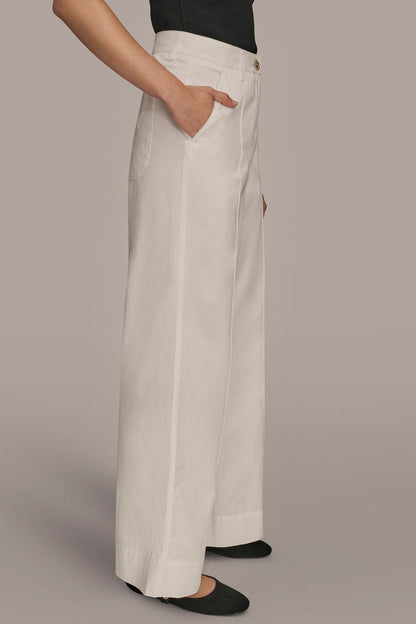 HIGH-RISE PINTUCKED WIDE-LEG TROUSER