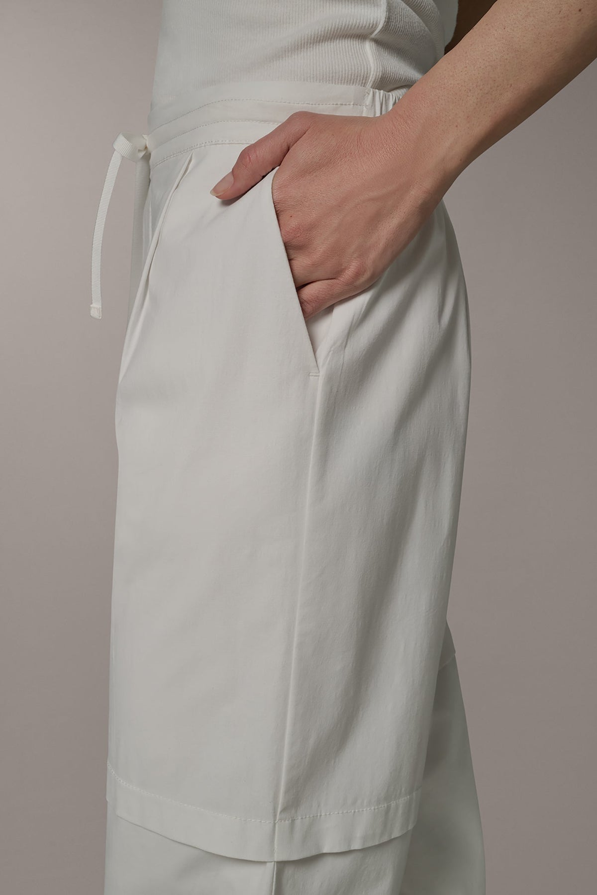 PAPER POPLIN PANT
