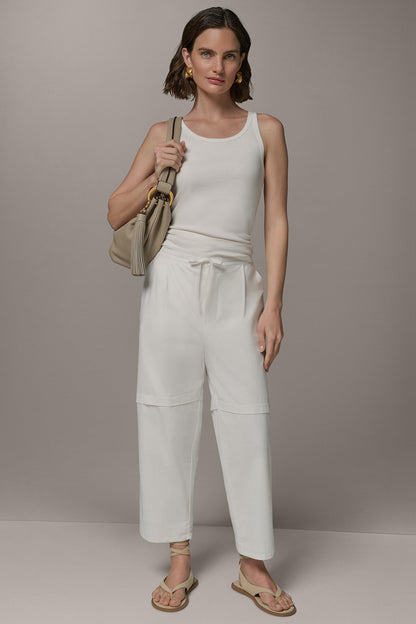 PAPER POPLIN PANT
