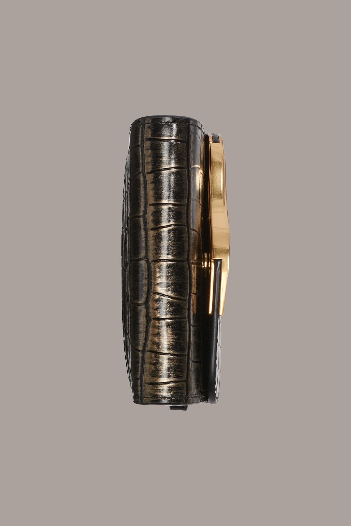 MALVERNE METALLIC CROC-EFFECT MINI CROSSBODY BAG