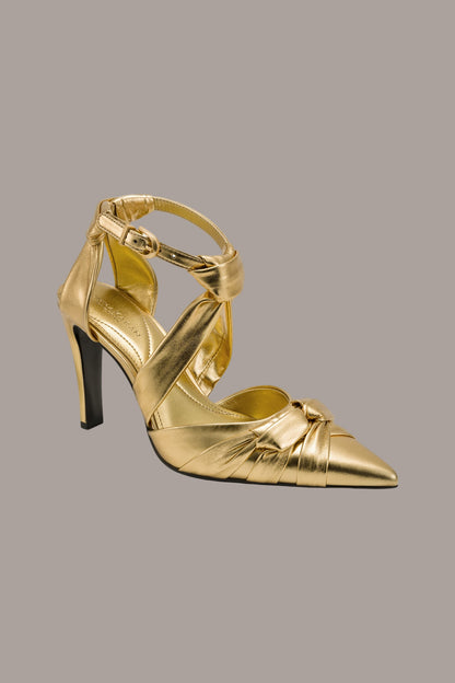 PHIA METALLIC STRAPPY PUMP