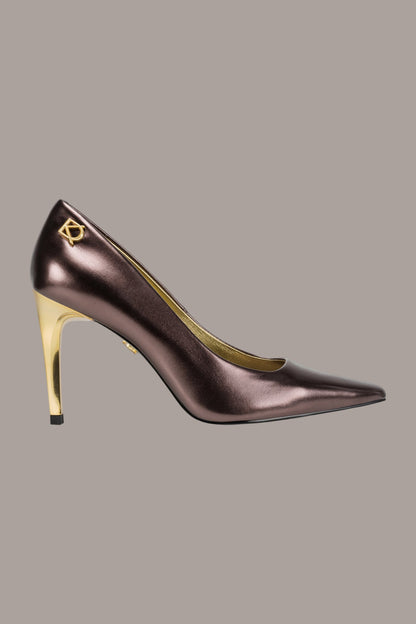 SAVITA LOGO-EMBELLISHED HIGH PUMP