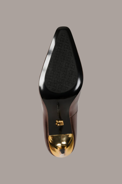SAVITA LOGO-EMBELLISHED HIGH PUMP