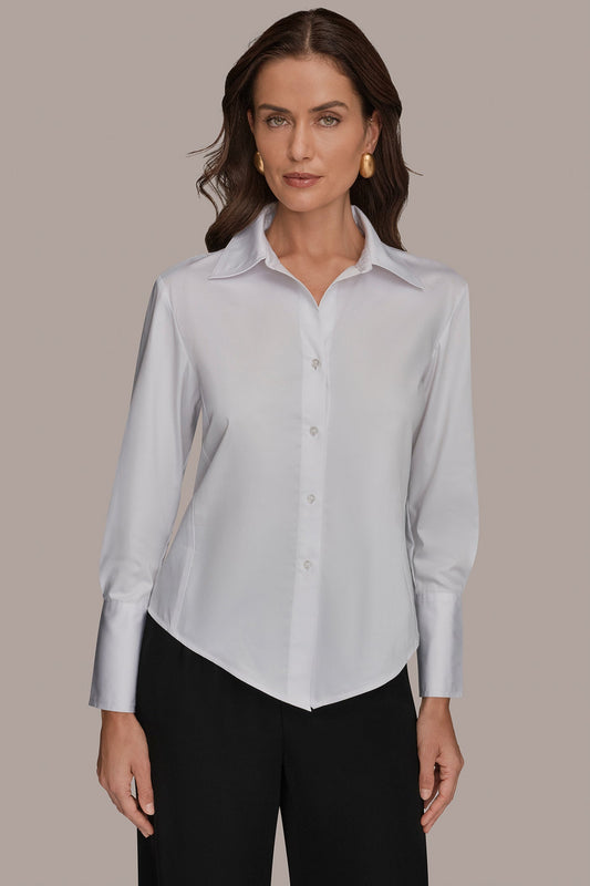 CROPPED WOVEN BLOUSE