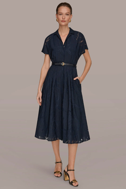 SHORT-SLEEVE SHIRT DRESS