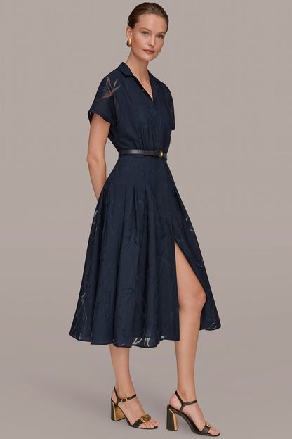 SHORT-SLEEVE SHIRT DRESS