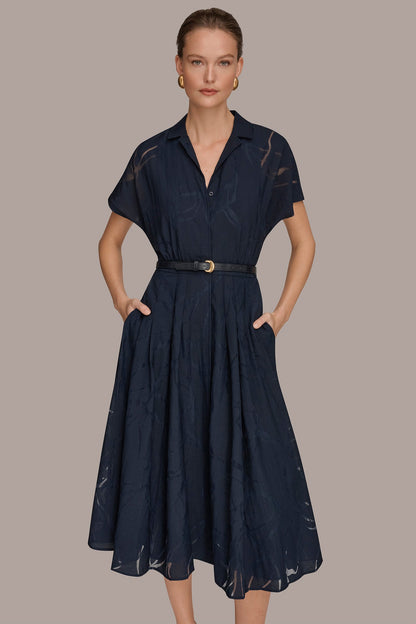 SHORT-SLEEVE SHIRT DRESS
