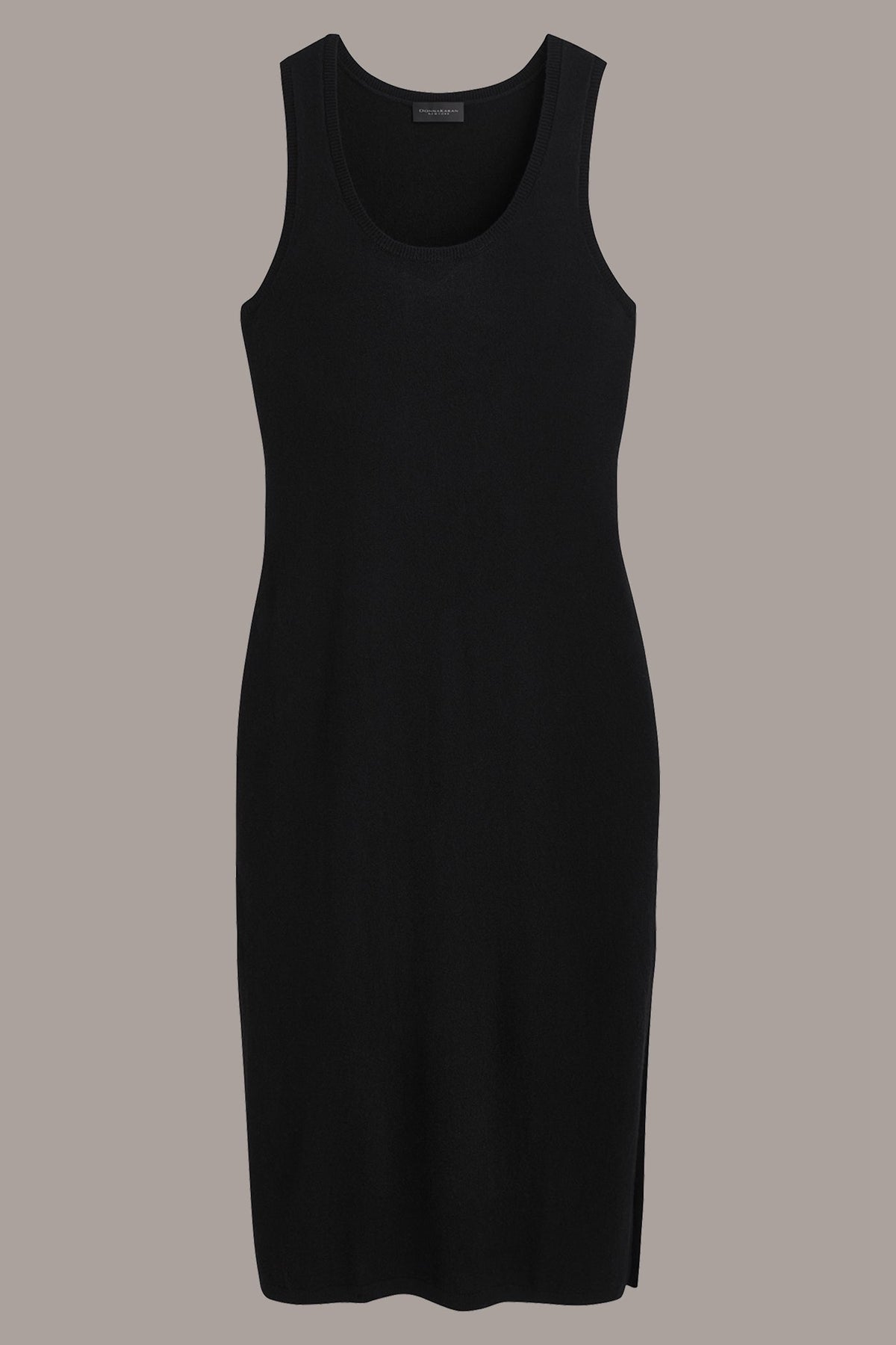 CASHMERE SLEEVELESS MIDI TANK DRESS