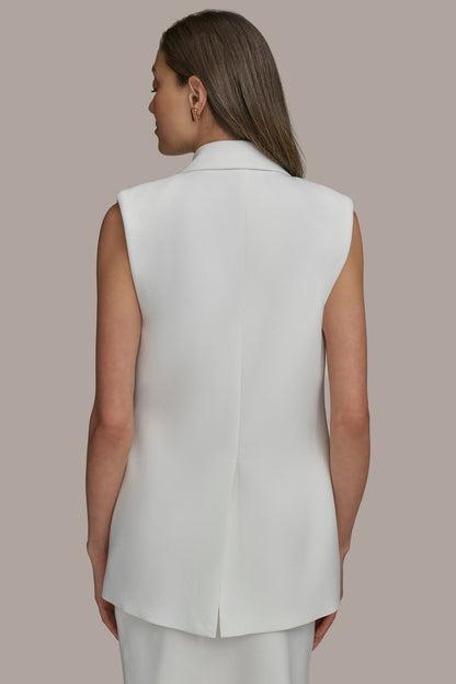 BUTTON VEST WITH POCKET DETAIL