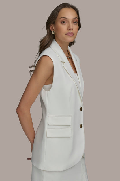 BUTTON VEST WITH POCKET DETAIL