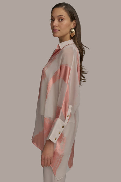 BRUSHSTROKE BURNOUT TOP