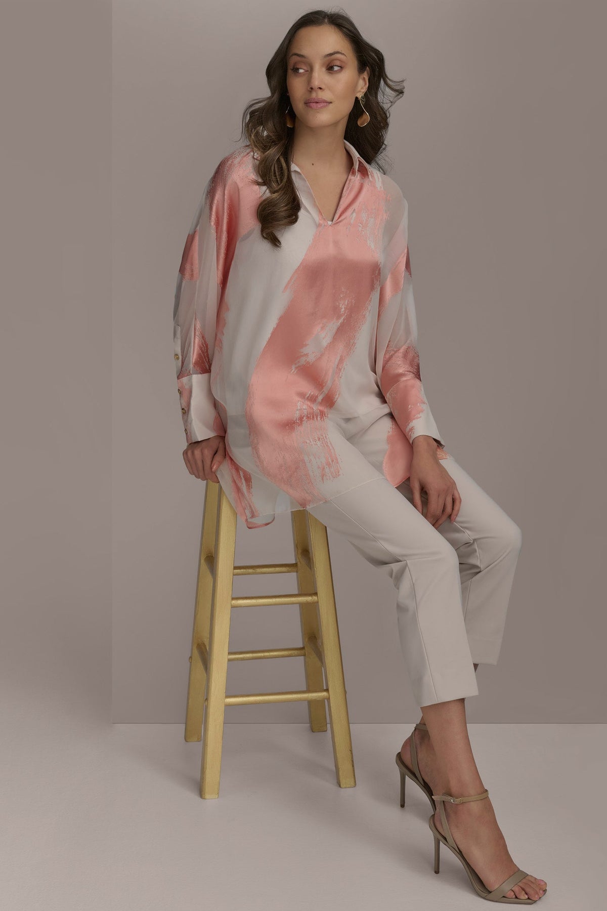 BRUSHSTROKE BURNOUT TOP