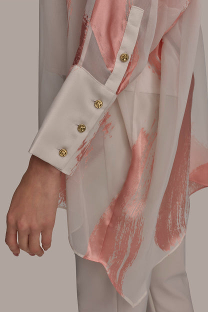 BRUSHSTROKE BURNOUT TOP