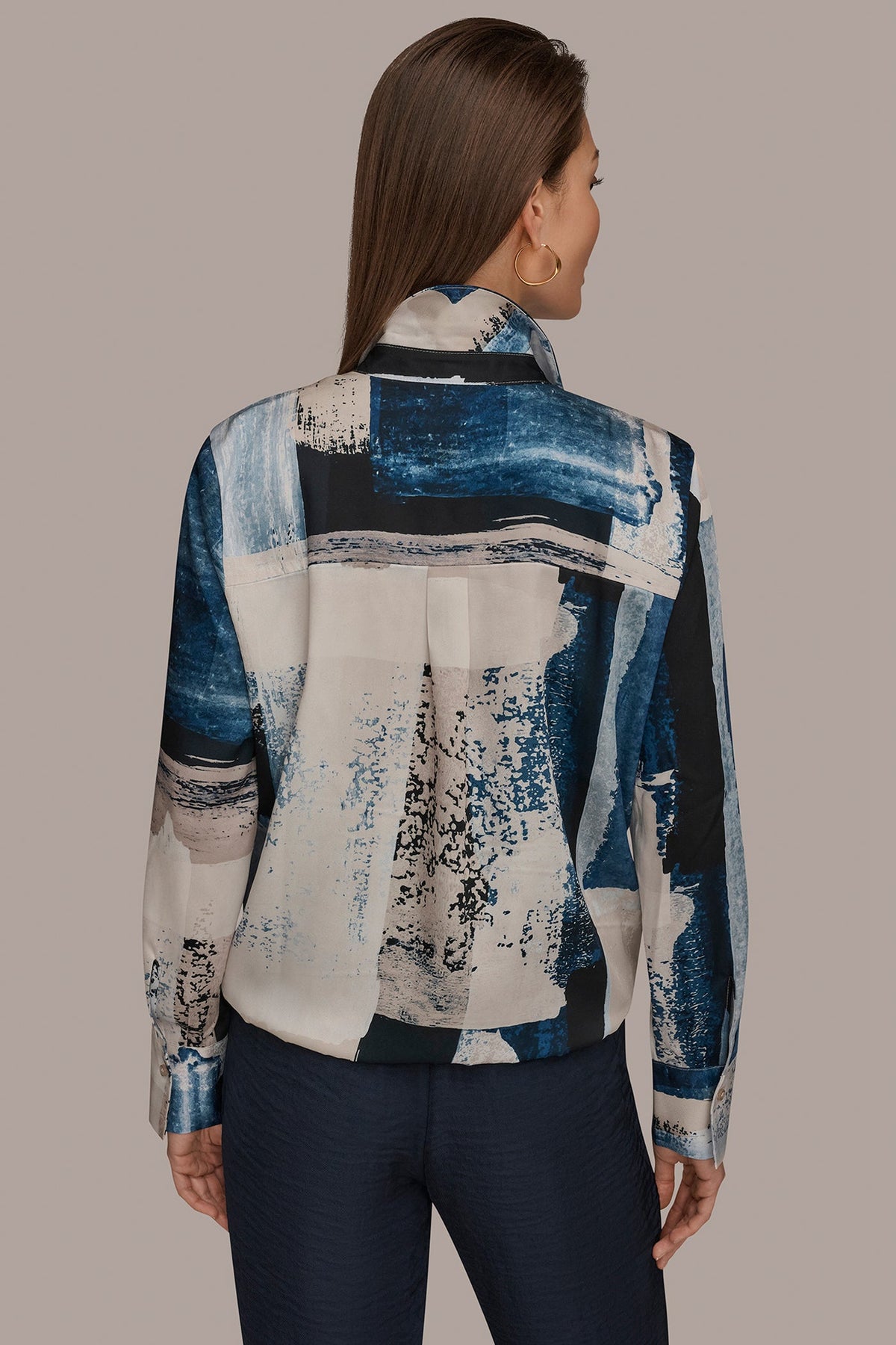 DRAWSTRING HEM BLOUSE