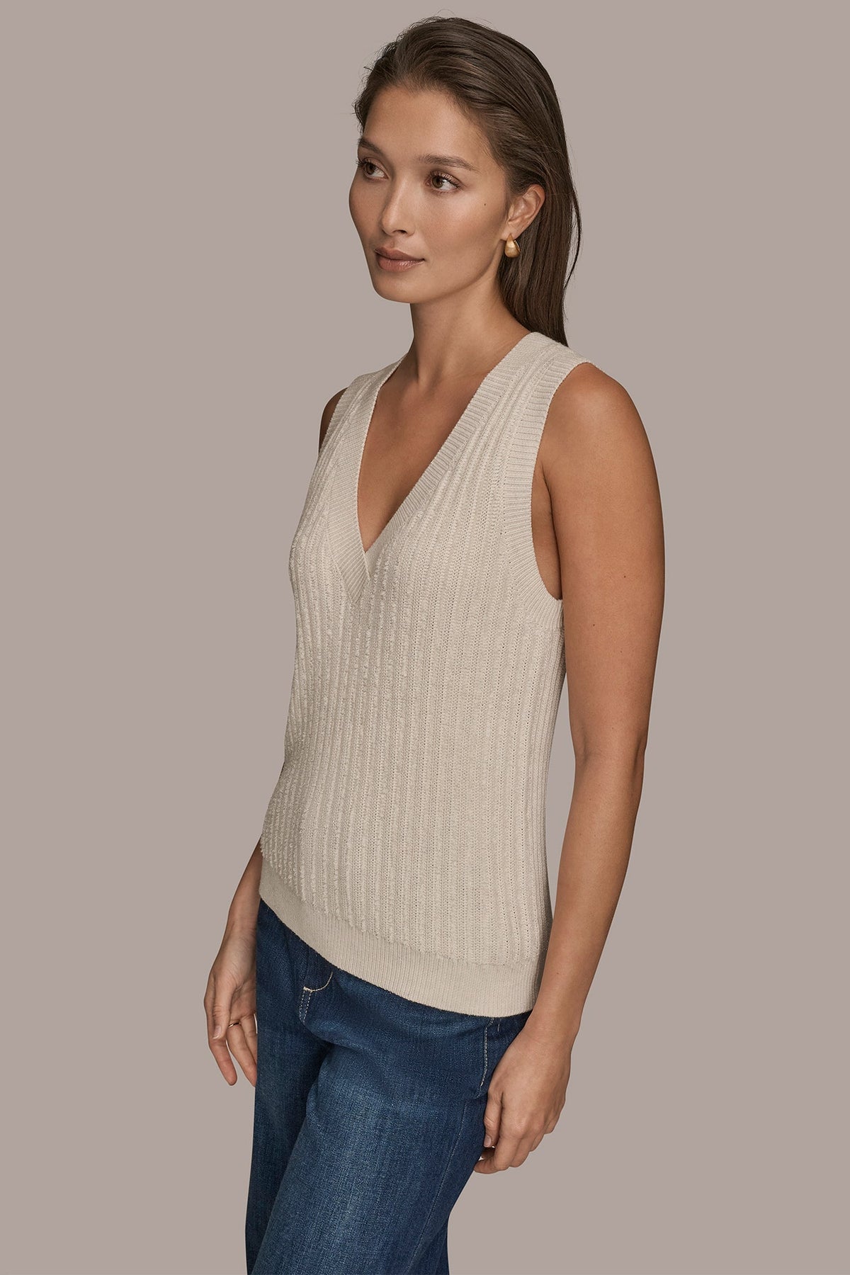 LOOP STITCH SWEATER VEST