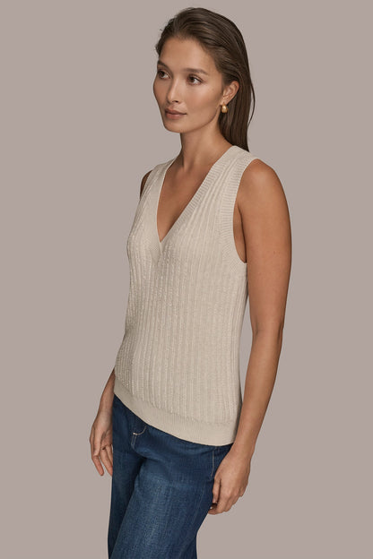 LOOP STITCH SWEATER VEST