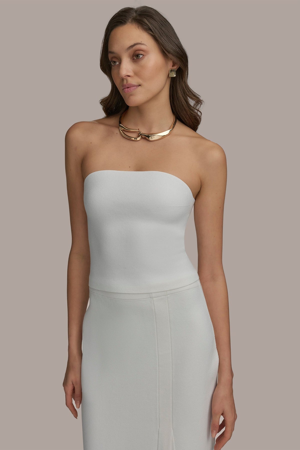 SWEATER BANDEAU TOP