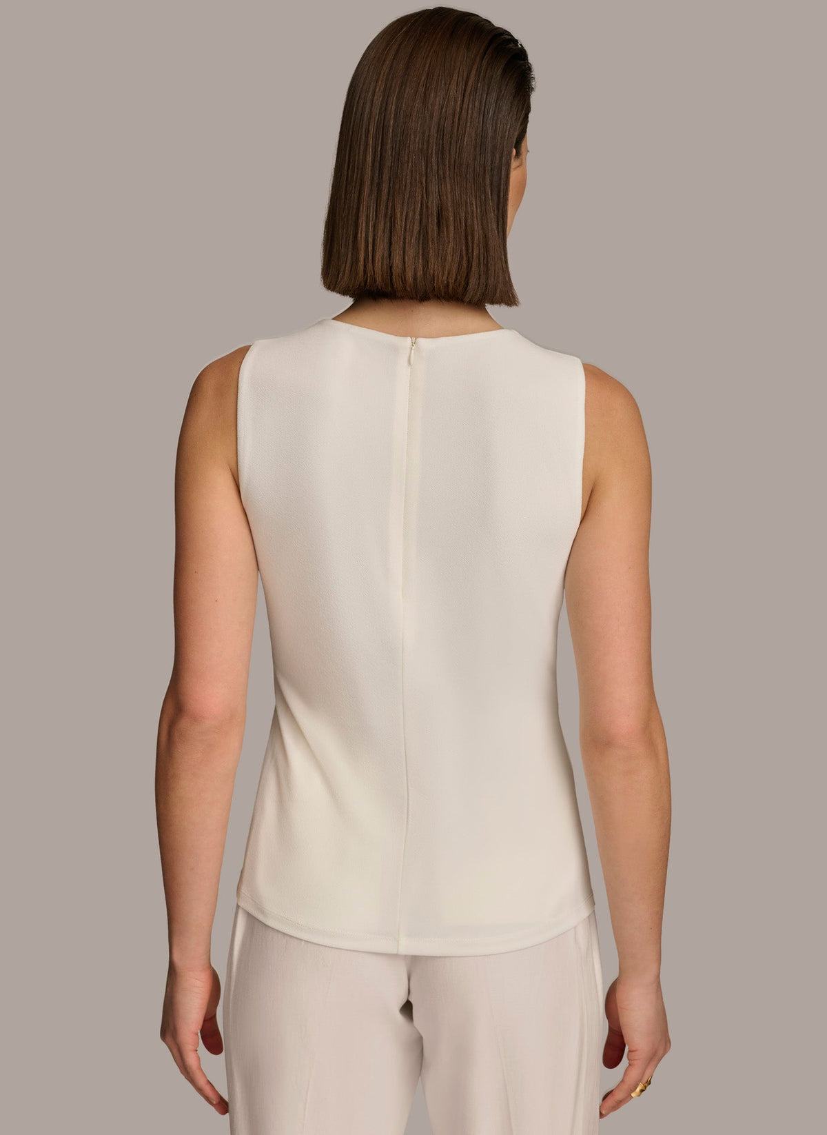 CREW NECK WRAP TOP