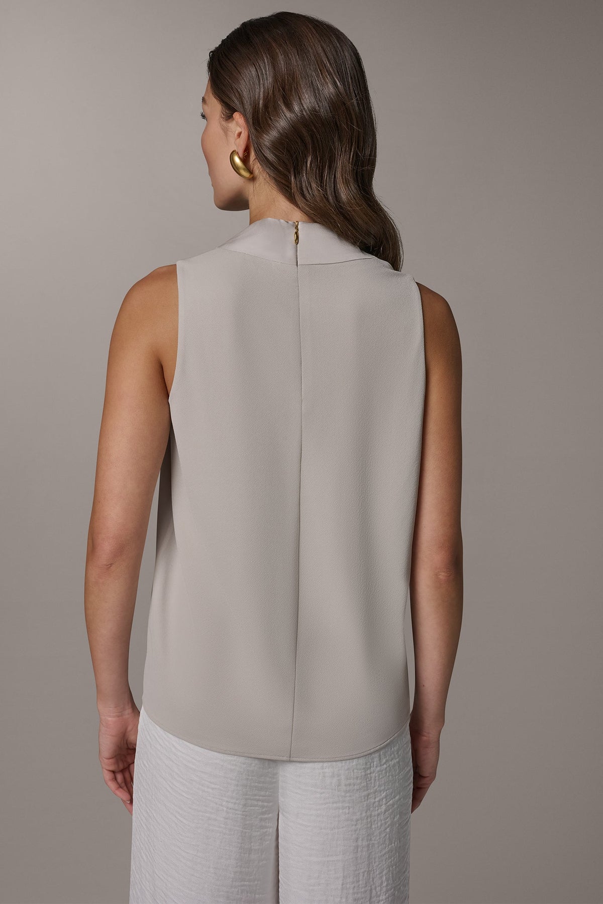 TWIST DRAPE SHOULDER BLOUSE