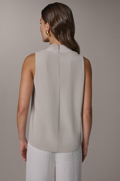 TWIST DRAPE SHOULDER BLOUSE