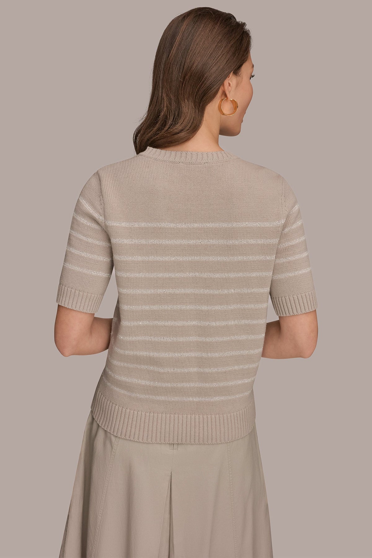 SEQUIN STRIPE SWEATER