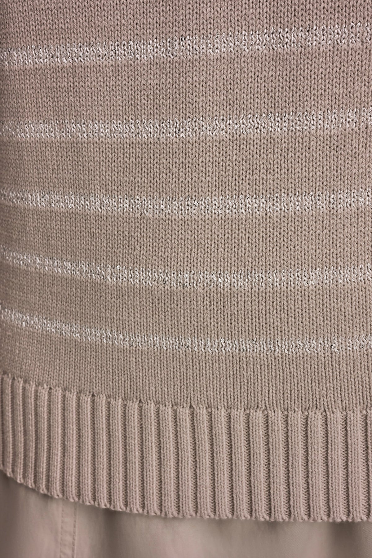 SEQUIN STRIPE SWEATER