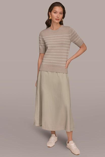 SEQUIN STRIPE SWEATER