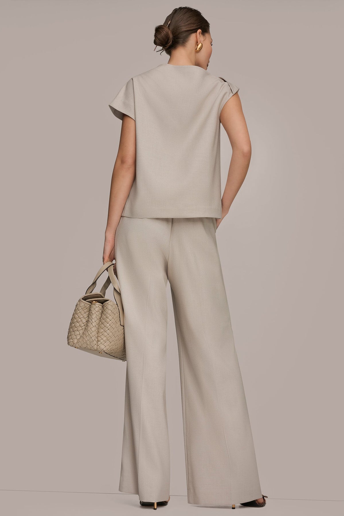 ASYMMETRIC DRAPE BLOUSE