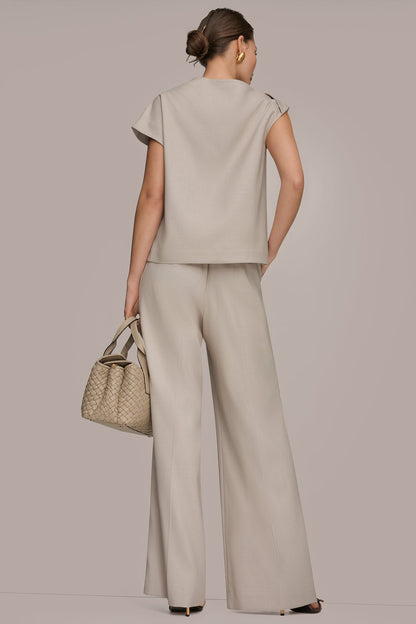 ASYMMETRIC DRAPE BLOUSE