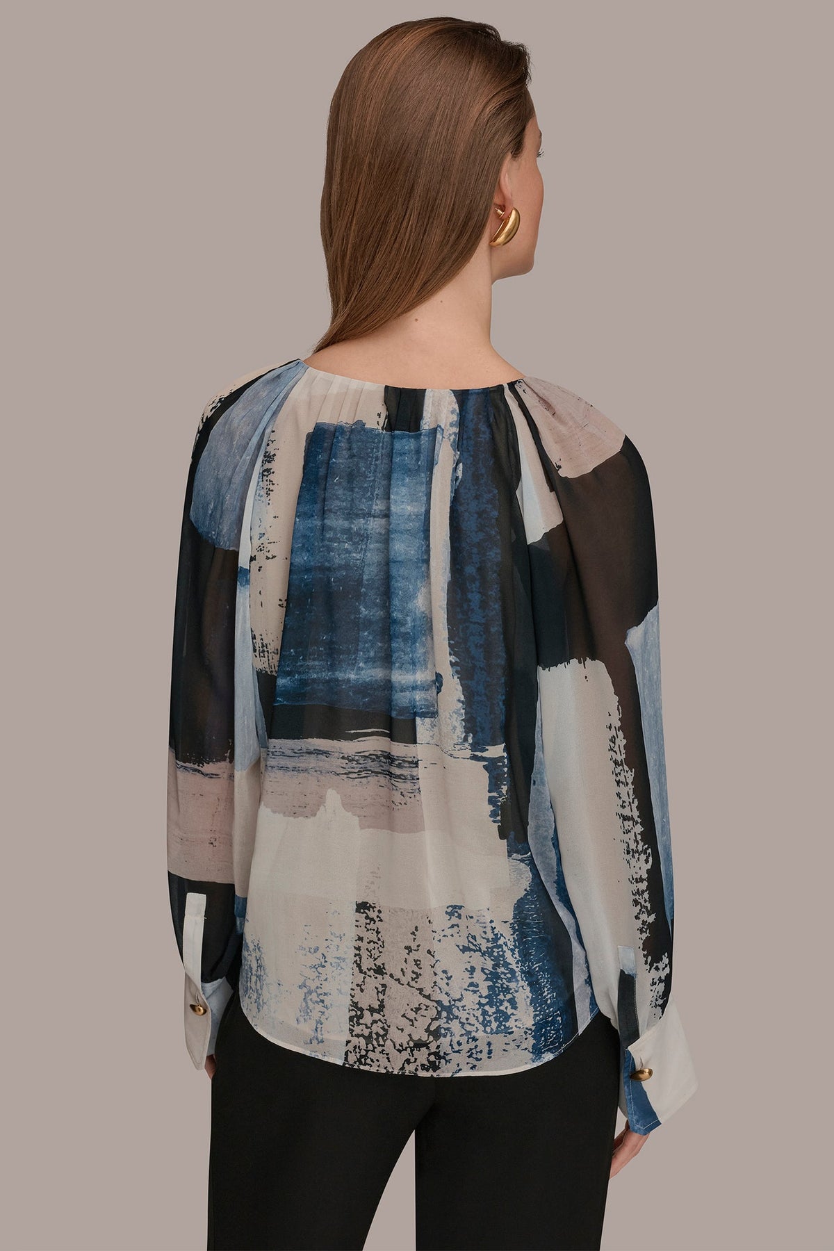 PRINTED CHIFFON TOP